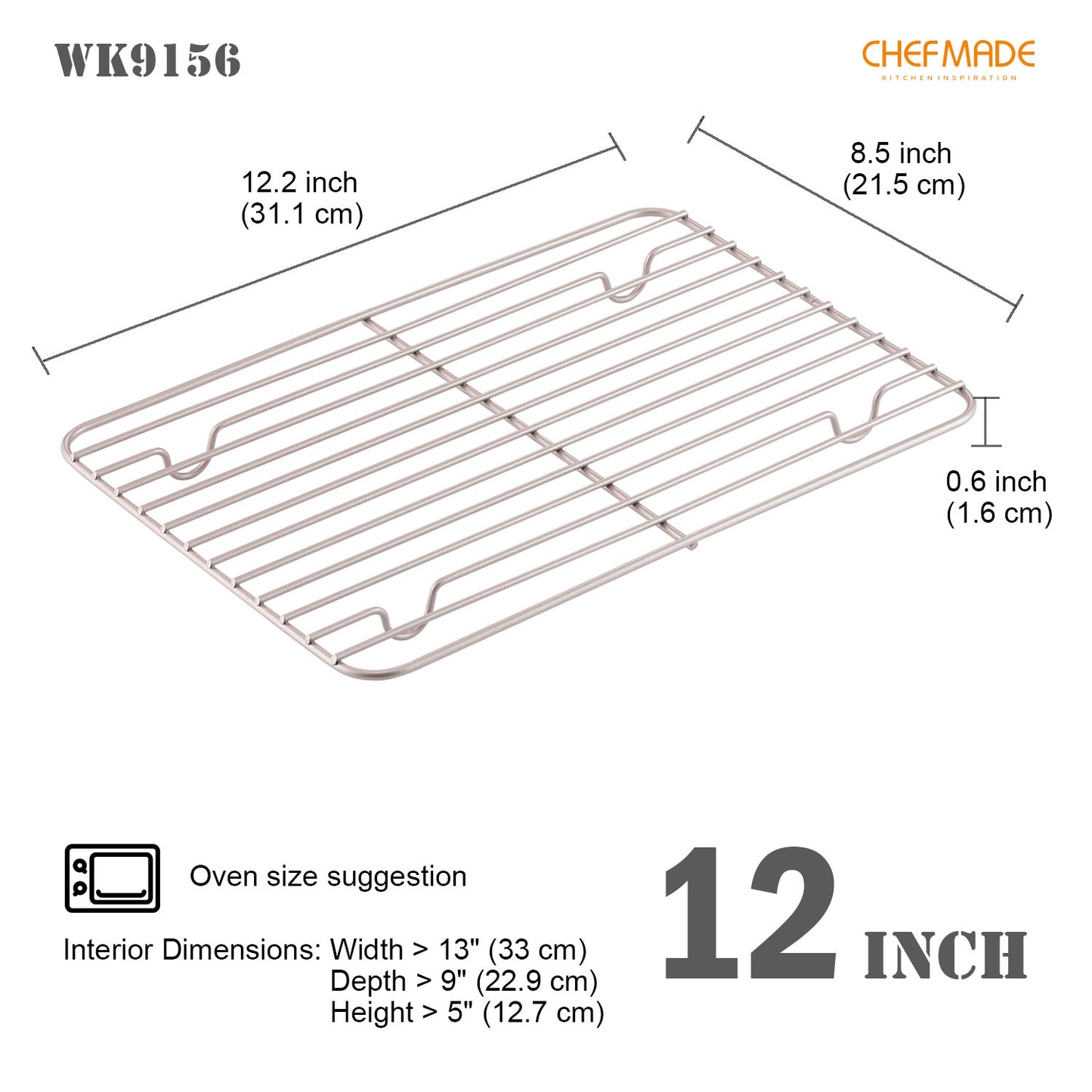 8.5" x 12" Roasting Rack