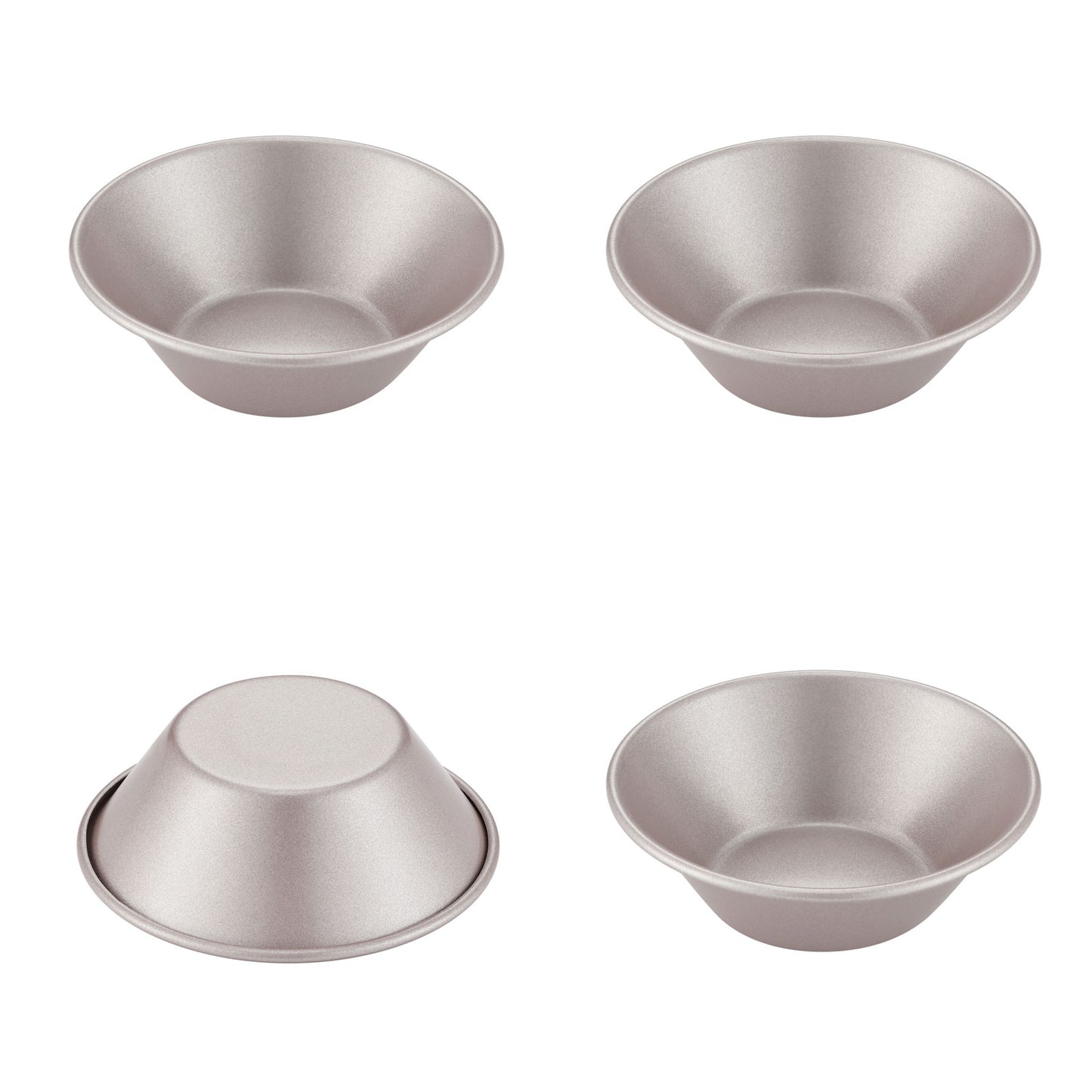 3" Mini Pie Pan Set Round Cone 4Pcs