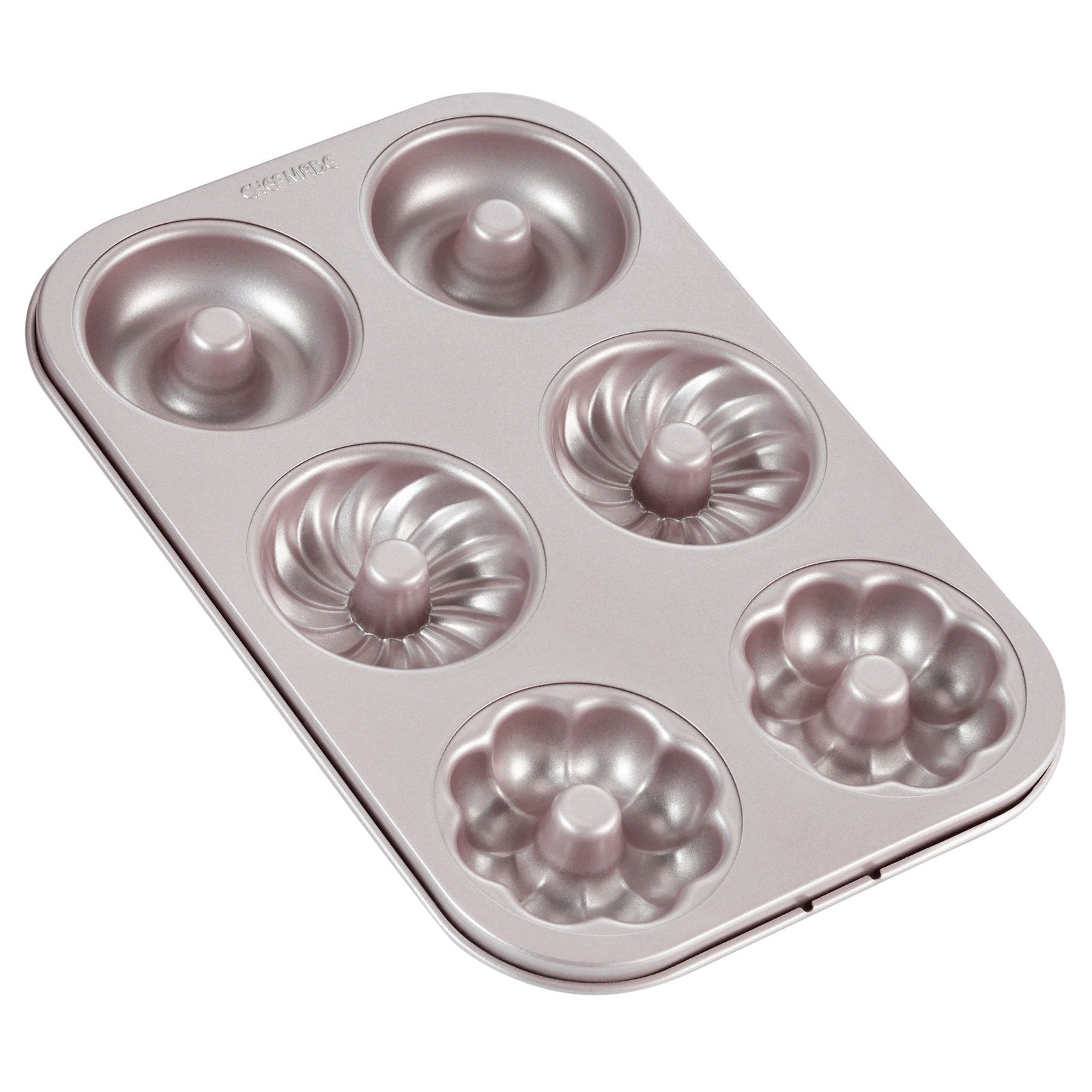 Donut Cake Pan Fancy-Shaped 6 Well - CHEFMADE official store
