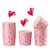 Heart Printed Muffin Liners 25Pcs