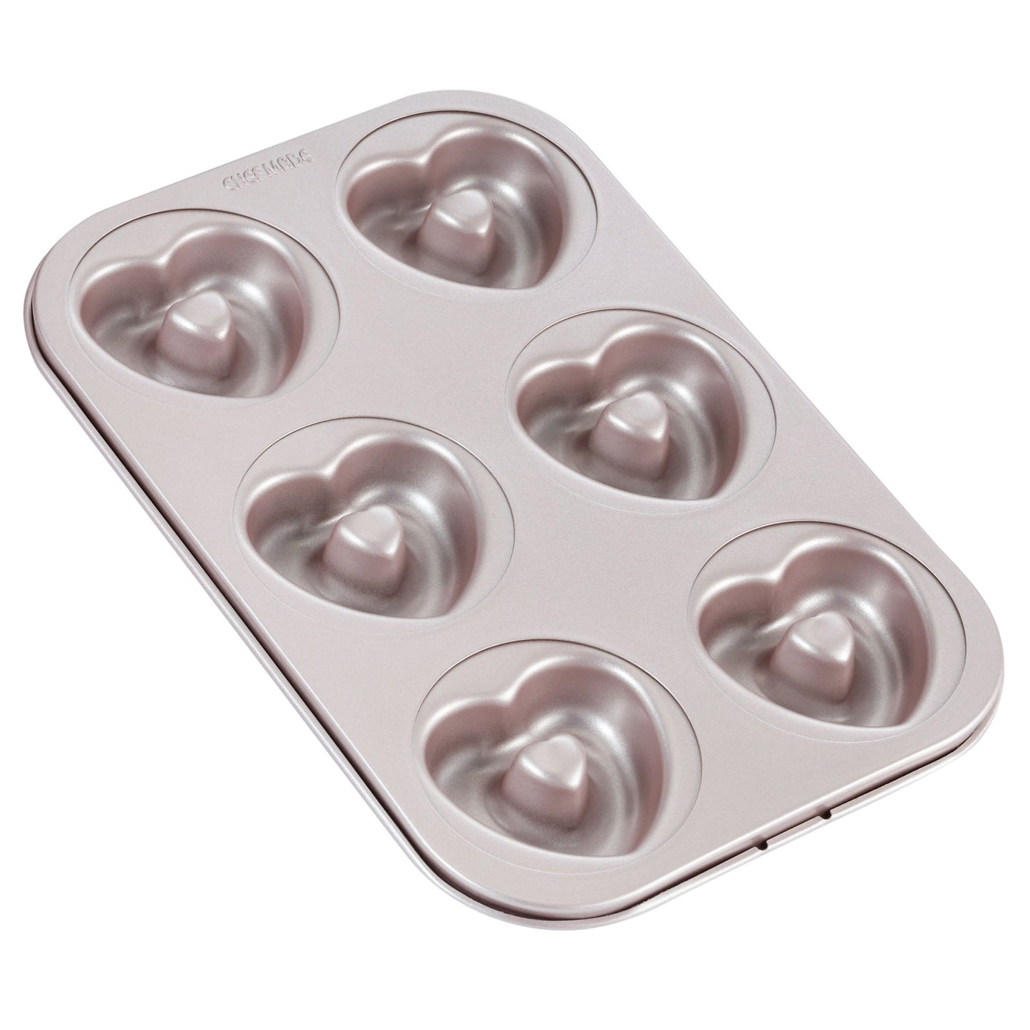 Donut Cake Pan Heart-Shaped 6 Well