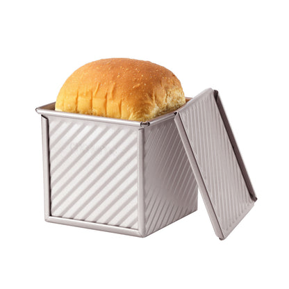 4" x 4" Corrugated Toast Box (250G Dough Capacity)
