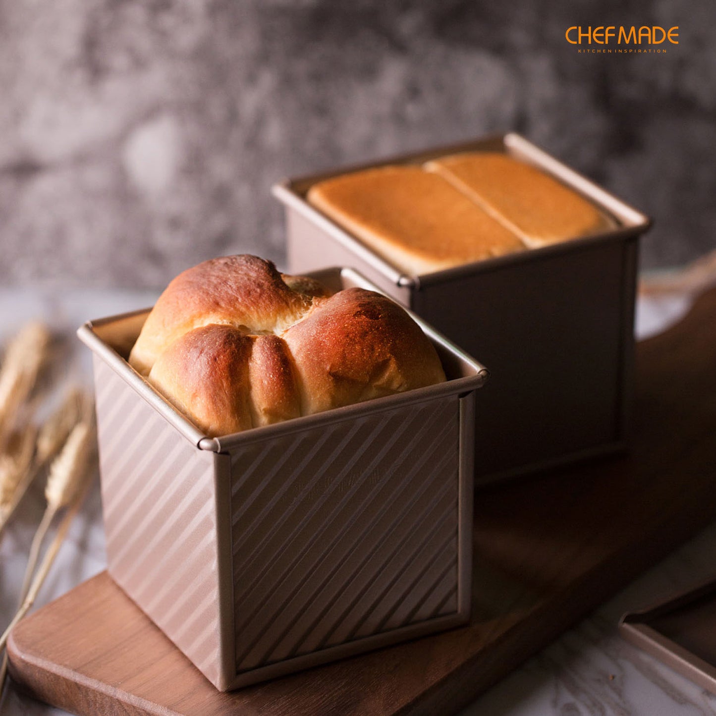 4" x 4" Corrugated Toast Box (250G Dough Capacity)