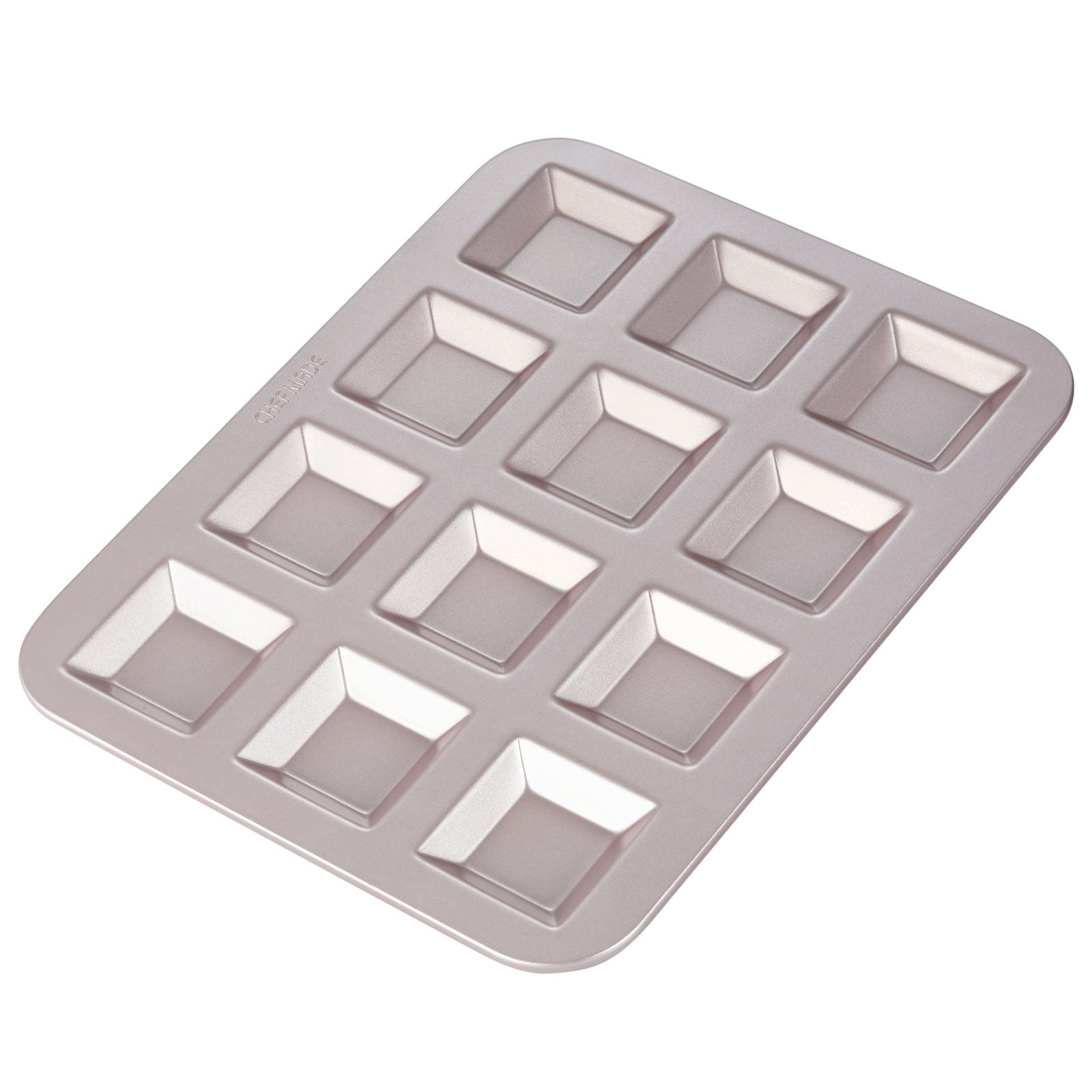 Financier Cake Pan Square 12 Well - CHEFMADE official store