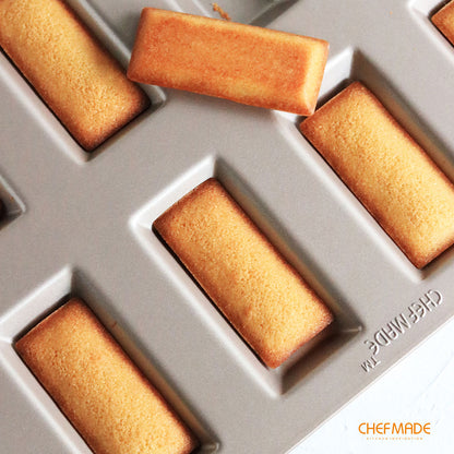 Financier Cake Pan Rectangle 8 Well