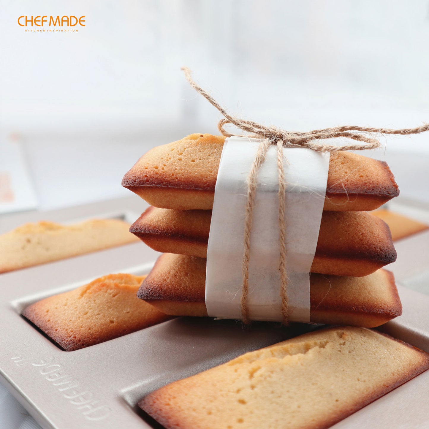 Financier Cake Pan Rectangle 8 Well