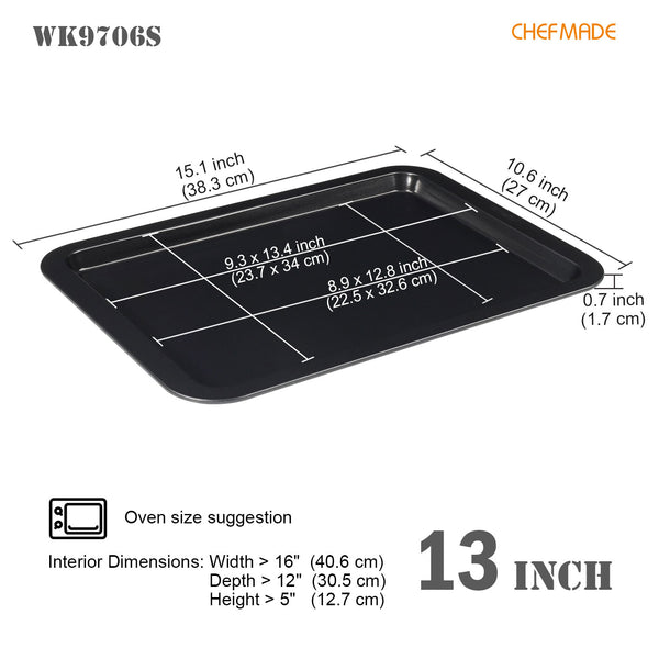 13 Rimmed Cookie Sheet Pan - CHEFMADE official store