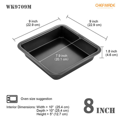 8" Square Cake Pan 2Pcs