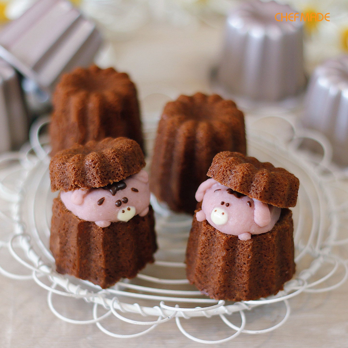 2.6" Cannele Cup 4Pcs