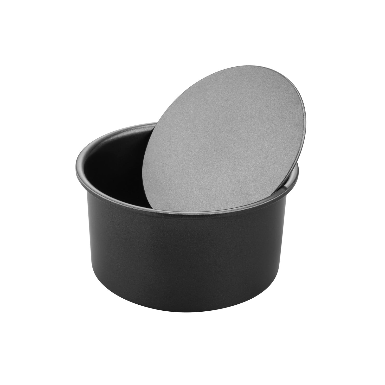 6" Round Cake Pan with Removable Bottom (Black)