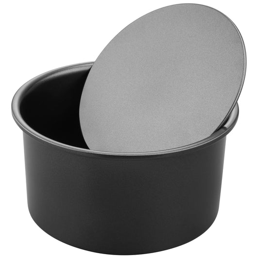 8" Round Cake Pan with Removable Bottom (Black)