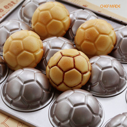 Soccer-Shaped Cake Pan 12 Well