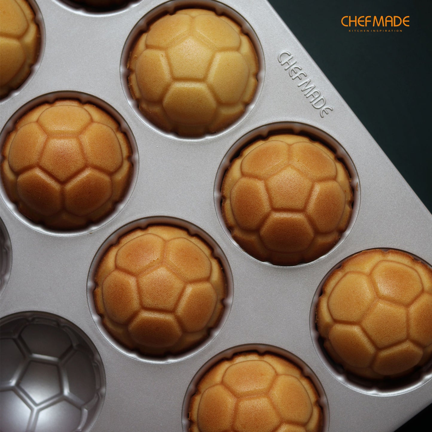 Soccer-Shaped Cake Pan 12 Well