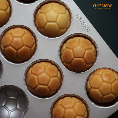 Soccer-Shaped Cake Pan 12 Well