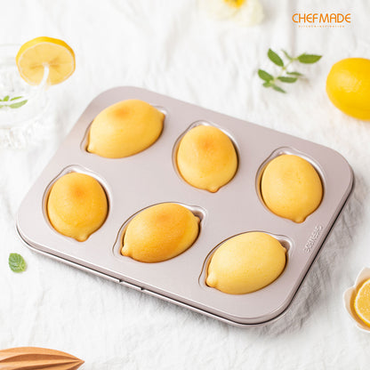 Lemon-Shaped Cake Pan 6 Well