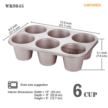 Jumbo Cupcake Pan 6 Well