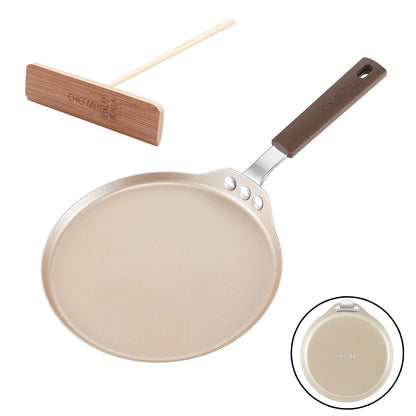 8" Round Crepe Pan with Bamboo Spreader