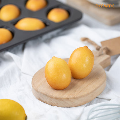 Lemon-Shaped Cake Pan 12 Well (Black)