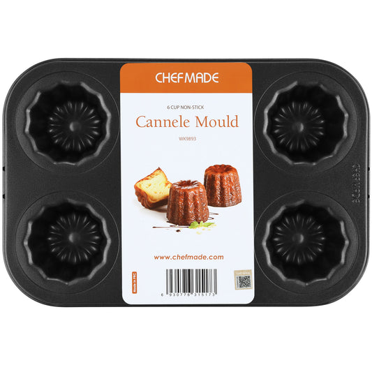 Cannele Mold 6 Well ( Black)