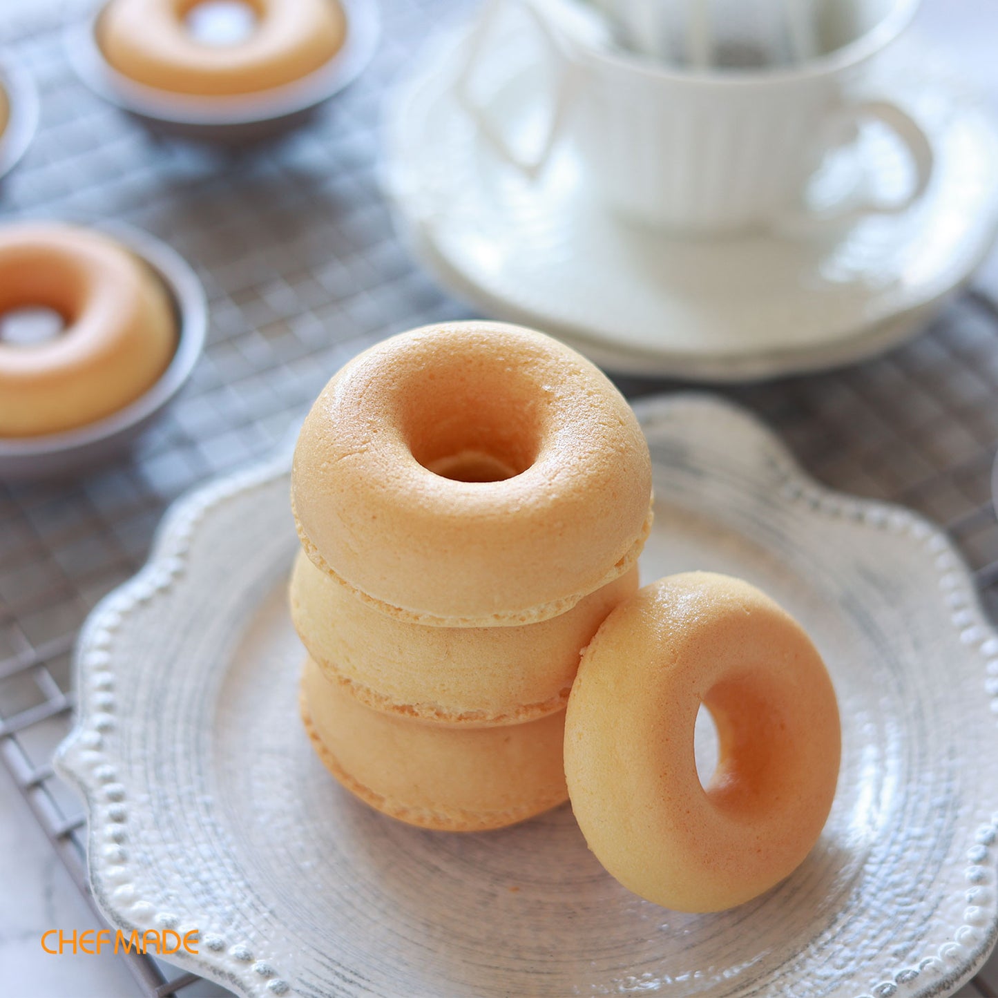 3“ Donut Cake Pan 4Pcs