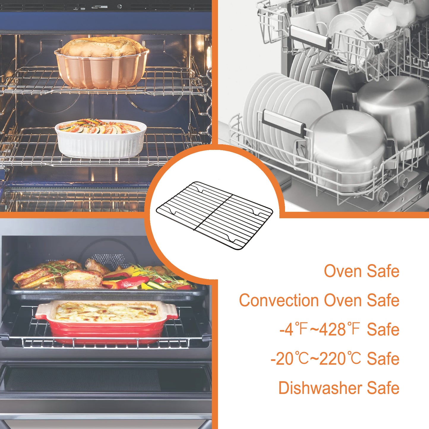 12.2" x 8.5" Baking and Cooling Rack